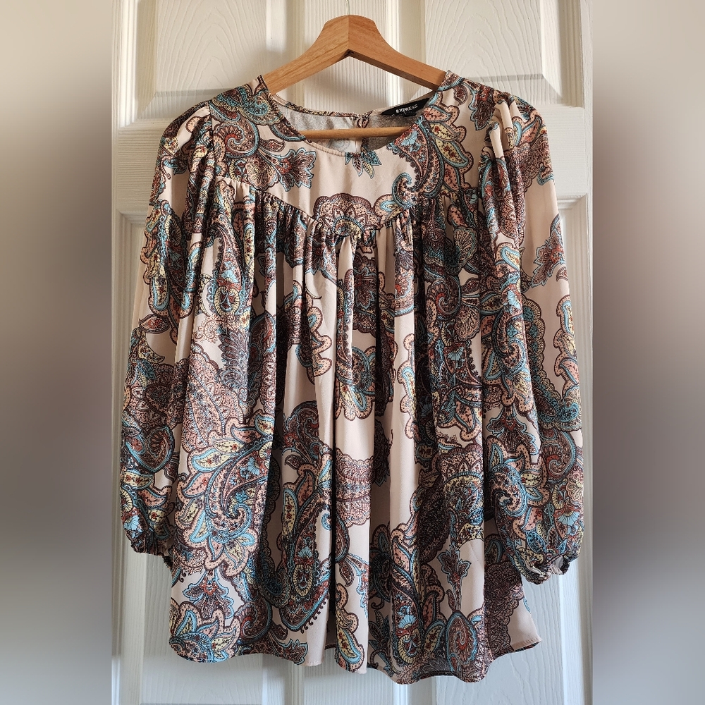 Express Paisley Print Top
